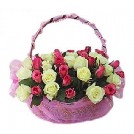 Meaningful Roses - 36 Stems In Basket